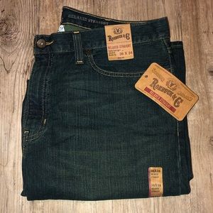 Roebuck & Co Men’s Relaxed Straight Jeans 36 x 34